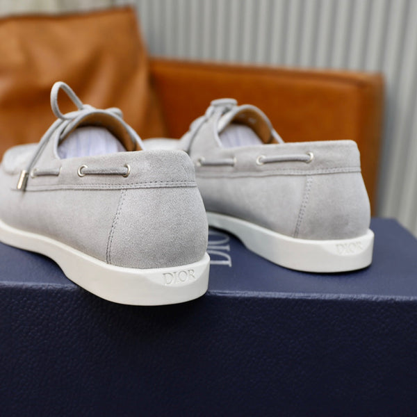 CD GRANVILLE BOAT SHOE GRAY-WHITE SUEDE