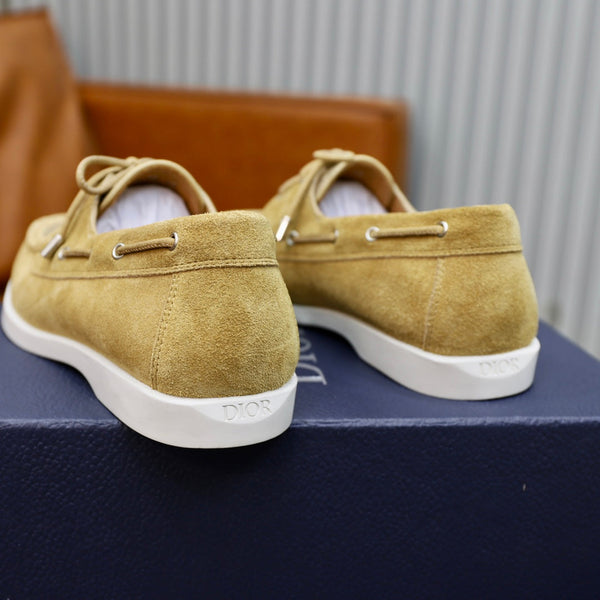 CD GRANVILLE BOAT SHOE FLAX-BEIGE SUEDE