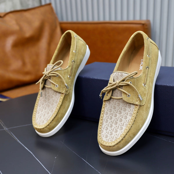 CD GRANVILLE BOAT SHOE FLAX-BEIGE SUEDE