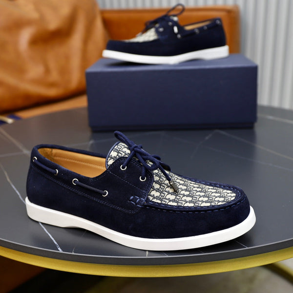 CD GRANVILLE BOAT SHOE NAVY-BEIGE SUEDE
