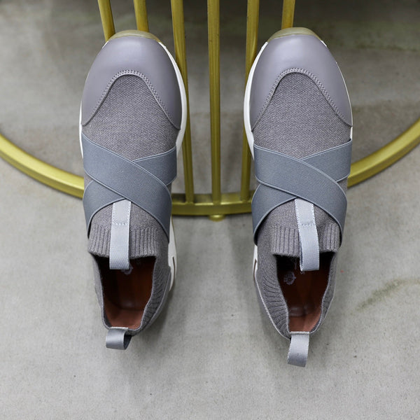 LP 360 KNITTED CASUAL SNEAKERS GRAY WOOL