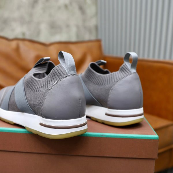 LP 360 KNITTED CASUAL SNEAKERS GRAY WOOL