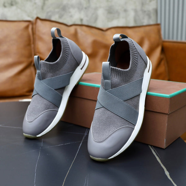 LP 360 KNITTED CASUAL SNEAKERS GRAY WOOL