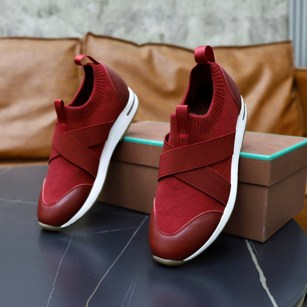 LP 360 KNITTED CASUAL SNEAKERS CHERRY WOOL