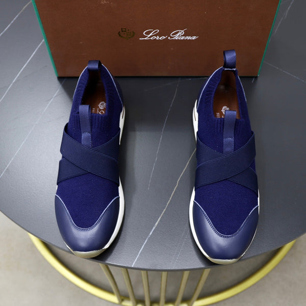 LP 360 KNITTED CASUAL SNEAKERS NAVY WOOL