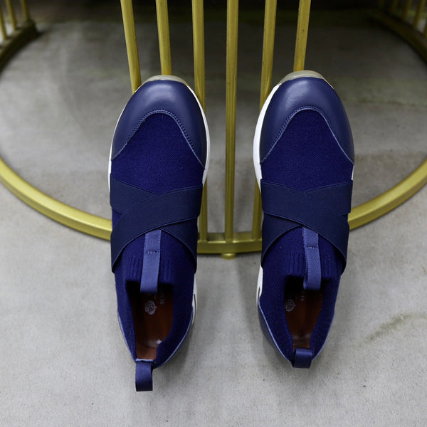 LP 360 KNITTED CASUAL SNEAKERS NAVY WOOL