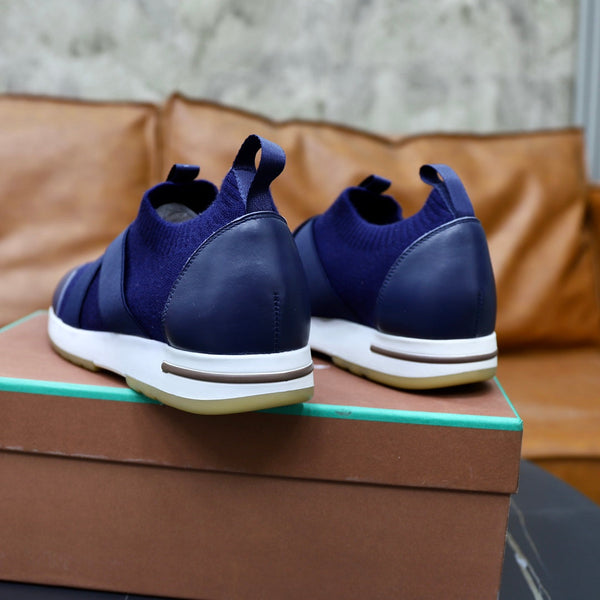 LP 360 KNITTED CASUAL SNEAKERS NAVY WOOL