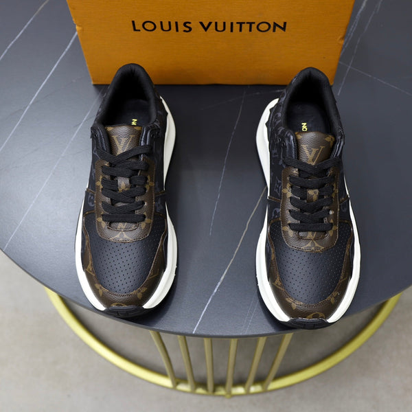 SNEAKER LV RUN AWAY NERA E MARRONE CIOCCOLATO