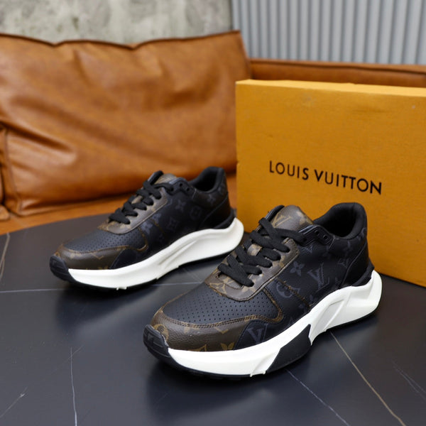 SNEAKER LV RUN AWAY NERA E MARRONE CIOCCOLATO