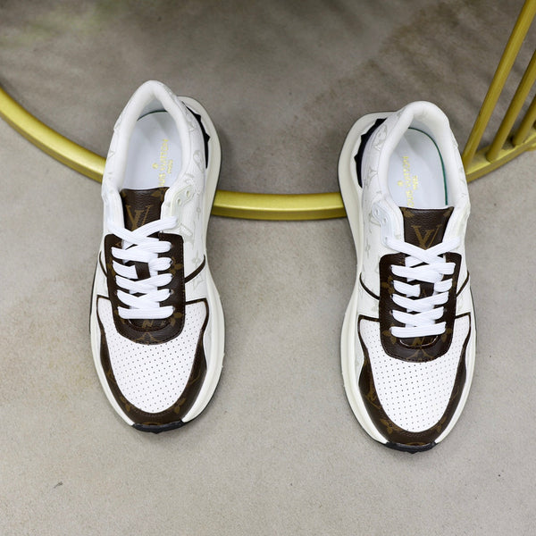 SNEAKER LV RUN AWAY BIANCA E MARRONE CIOCCOLATO