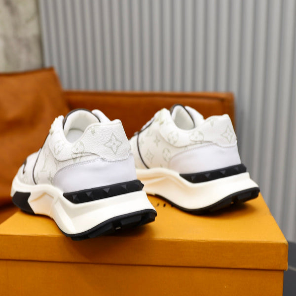 SNEAKER LV RUN AWAY BIANCA E MARRONE CIOCCOLATO