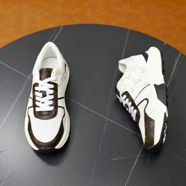 SNEAKER LV RUN AWAY BIANCA E MARRONE CIOCCOLATO