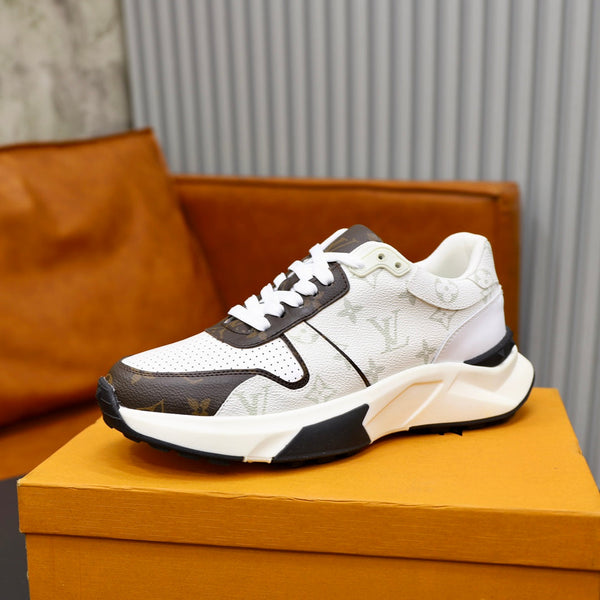 SNEAKER LV RUN AWAY BIANCA E MARRONE CIOCCOLATO