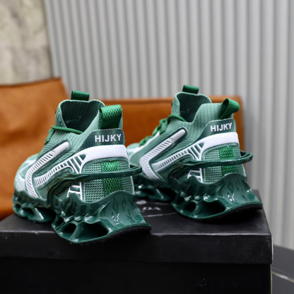 PRA RUNNING SHOES BLADE IN COOL GREEN BREATHABLE MESH