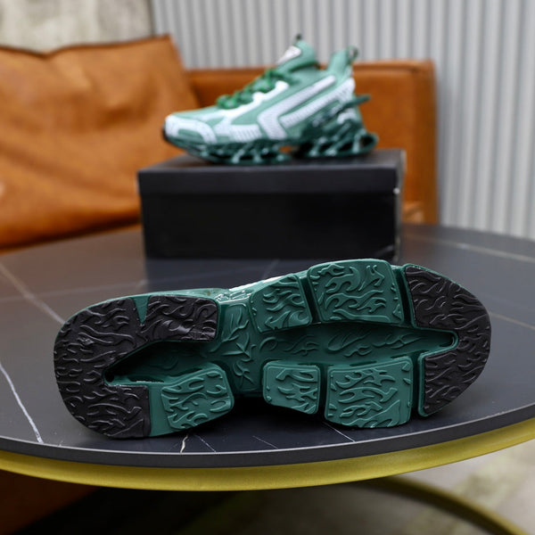 PRA RUNNING SHOES BLADE IN COOL GREEN BREATHABLE MESH