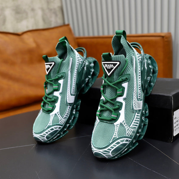 PRA RUNNING SHOES BLADE IN COOL GREEN BREATHABLE MESH