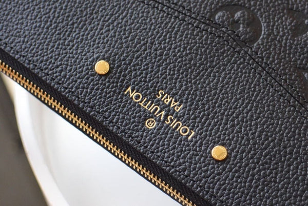 LV M62048 Daily Pouch Black Monogram Empreinte Cowhide