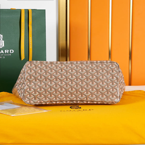 saint louis pm 34cm tela marrone chevroches pelle di vitello