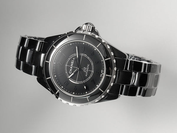 J12 Automatic Black Ceramic Black Numerals Black Dial Black Steel Hands