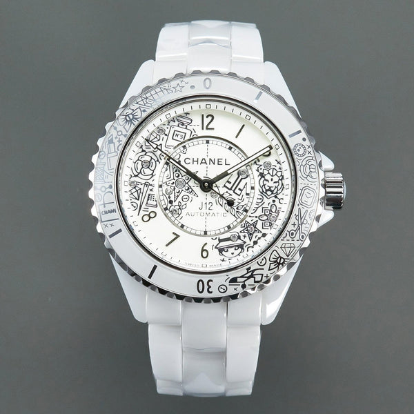 J12 38mm Automatic 20Th Anniversary White Ceramic