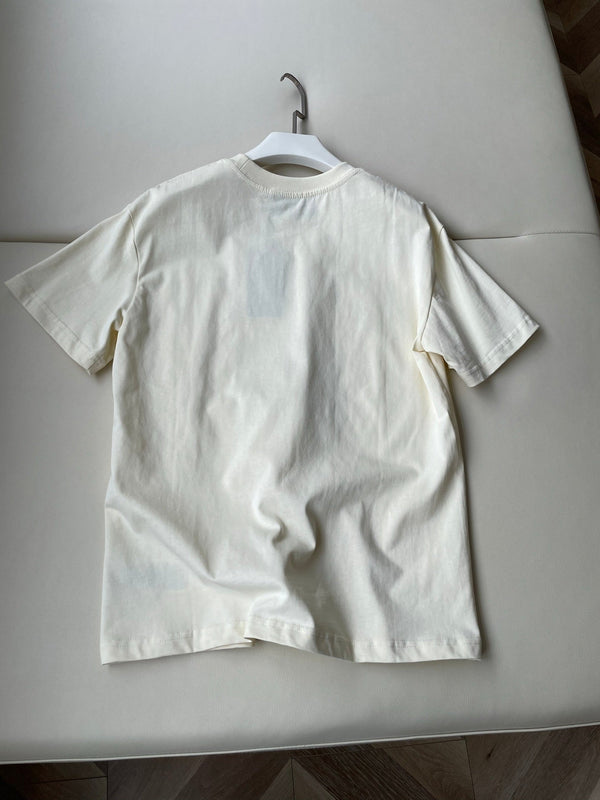 Gucci 25 Cat T-shirt Ivory Red Cotton