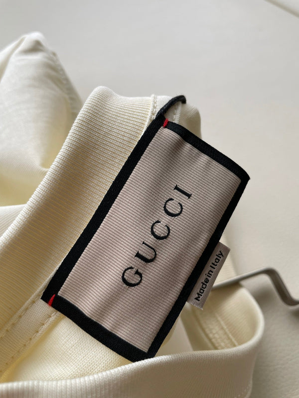 Gucci 25 Bear T-shirt Ivory Brown Cotton