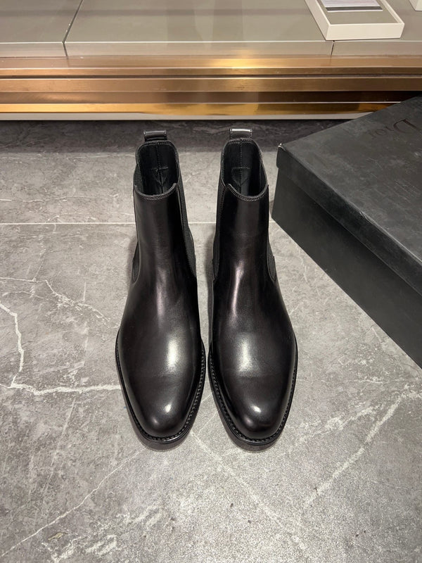 CD CHELSEA BOOT IN PELLE DI VITELLO NERA