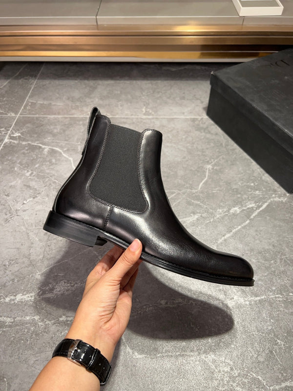 CD CHELSEA BOOT IN PELLE DI VITELLO NERA
