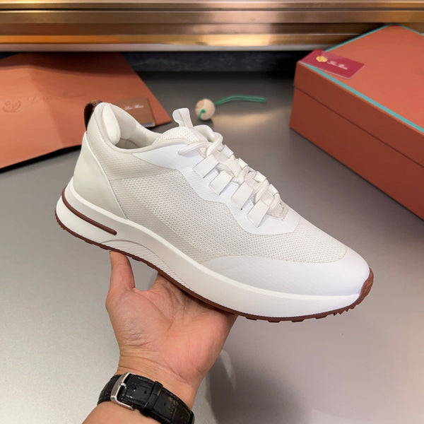 LP BRUNELLO SNEAKERS BIANCO MESH TRASPIRANTE