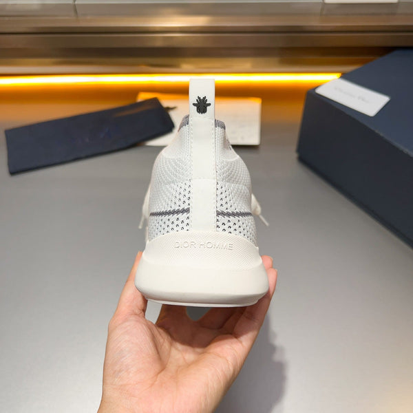 CD B21 LOW TOP KNIT SNEAKER WHITE FABRIC