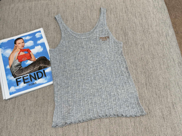 Fendi Tank Top Wool Fabric 232704