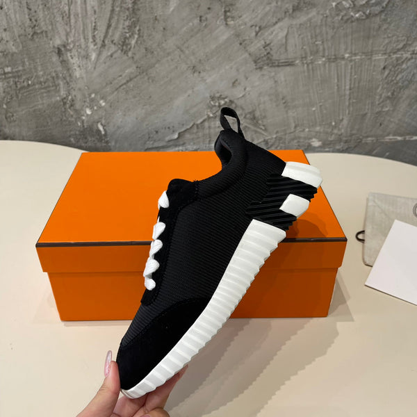 HM Bouncing 35 Sneakers Black Canvas & Suede Goatskin H Black