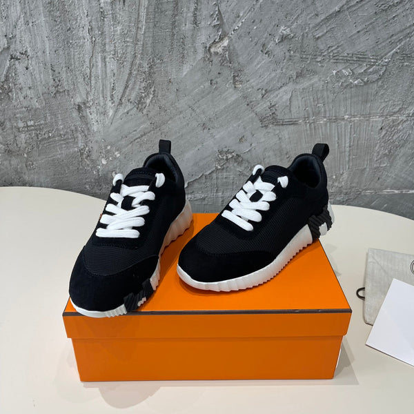 HM Bouncing 35 Sneakers Black Canvas & Suede Goatskin H Black