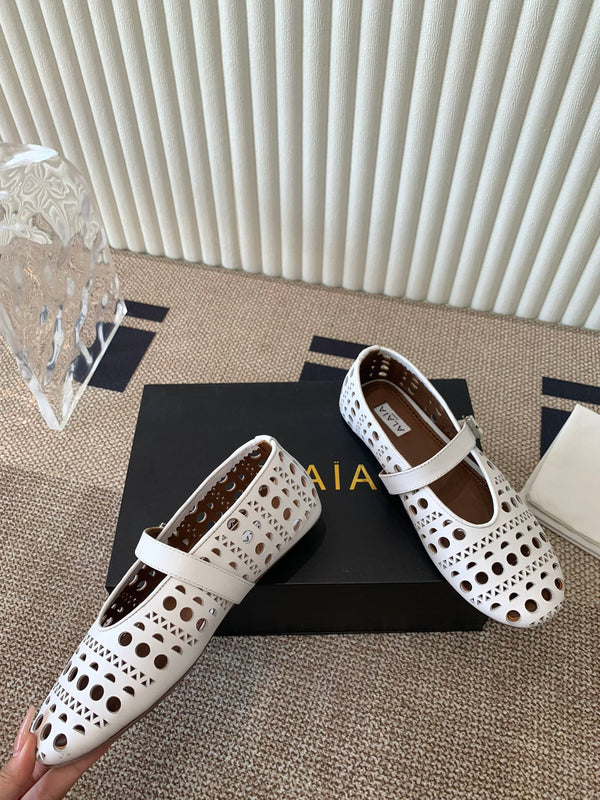 ballerina in pelle di agnello bianco vienna