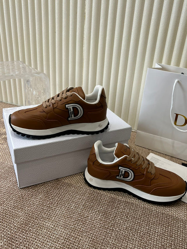 C'est Dior Sneaker Brown Lamskin