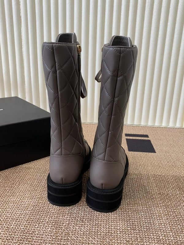 Chanel Electric Show Boot Brown and Black Leather 507524