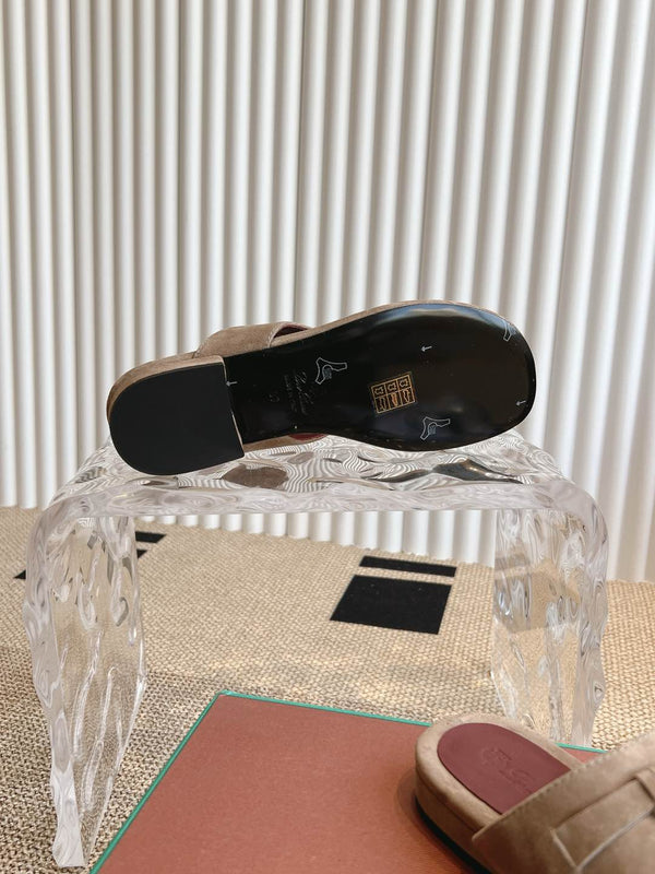 LP 25C Thong Slide Sandal Mocha Brown Suede 208106