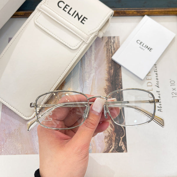 TRIOMPHE RHINESTONE SUNGLASS CL40285U IN METAL WITH CRYSTALS