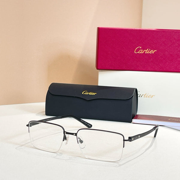 SANTOSSEMI RIMLESS RECTANGULAR FRAME SUNGLASSES CT0554O IN METAL