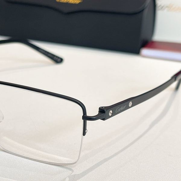 SANTOSSEMI RIMLESS RECTANGULAR FRAME SUNGLASSES CT0554O IN METAL