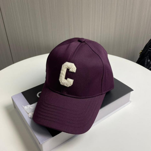 Celin Cap Dark Purple Cotton Twill Fabric 210444