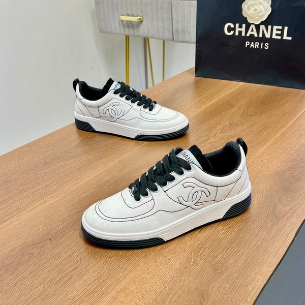 CC Sneaker 25mm In White Soft Denim 149496