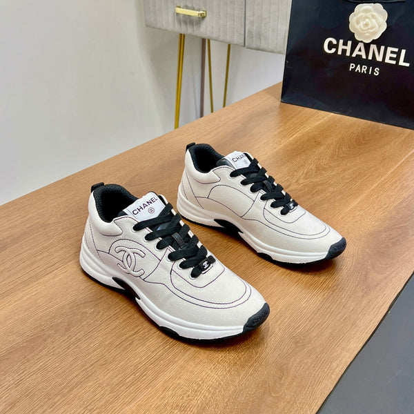 CC Sneaker 25mm In White Soft Denim 149501