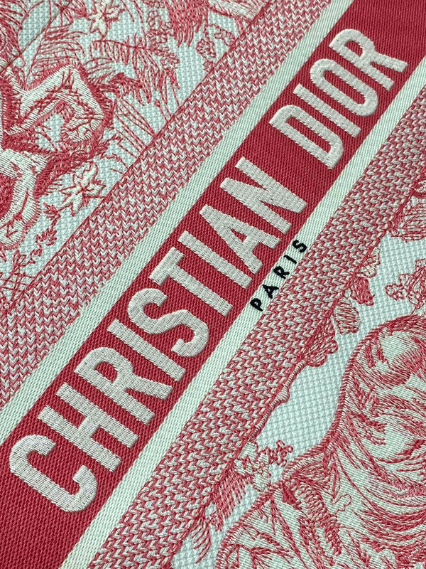 medium dioriviera book tote 36 red tiger embroidery canvas