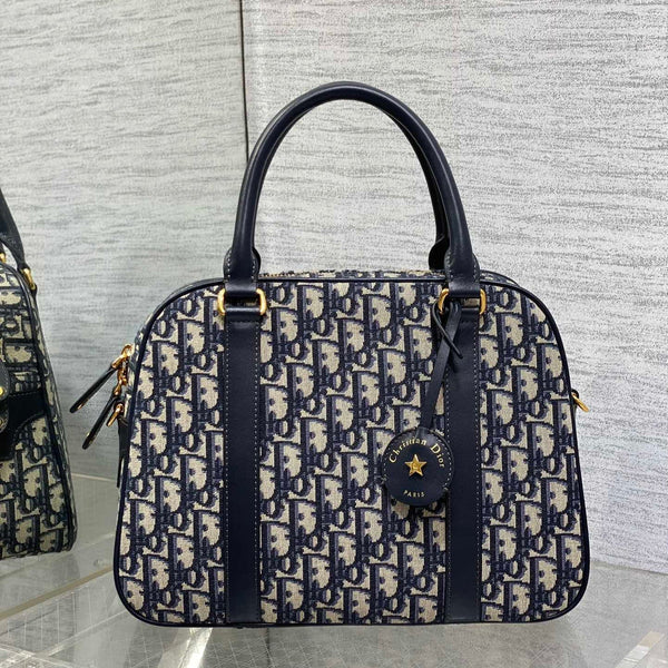 CD D-Vibe bowling bag 31 blue obliaue fabric