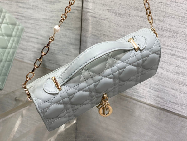 my cd mini 21 light cloud blue lambskin