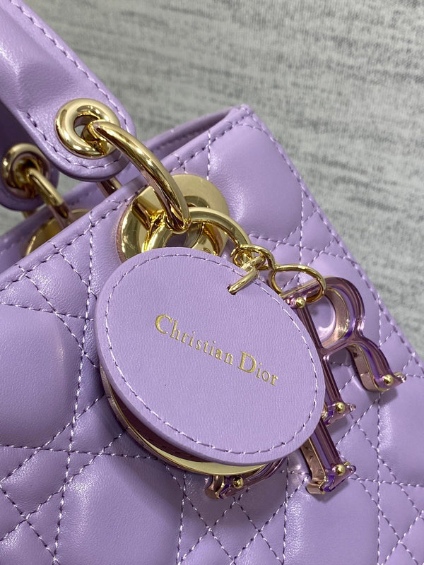 Lady Bag 20cm Violet Lambksin