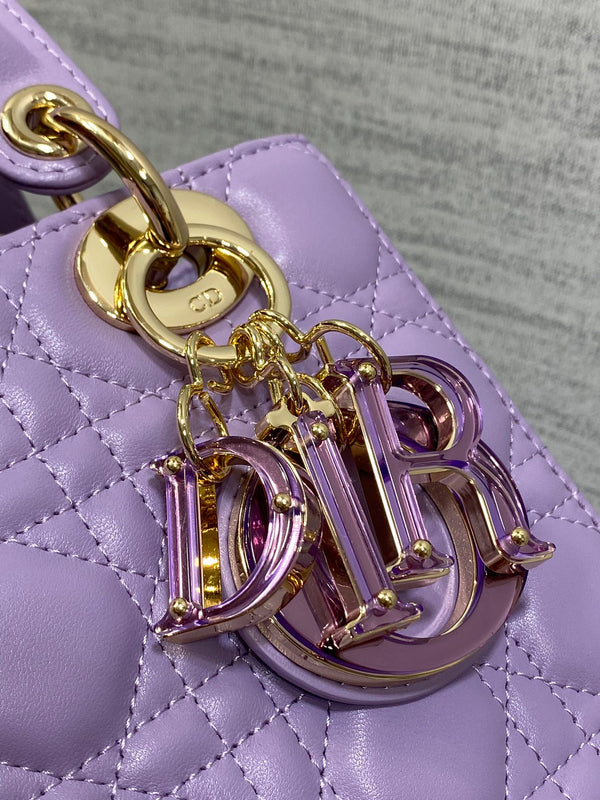 Lady Bag 20cm Violet Lambksin