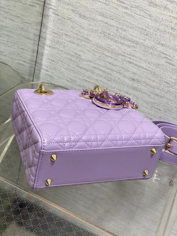 Lady Bag 20cm Violet Lambksin
