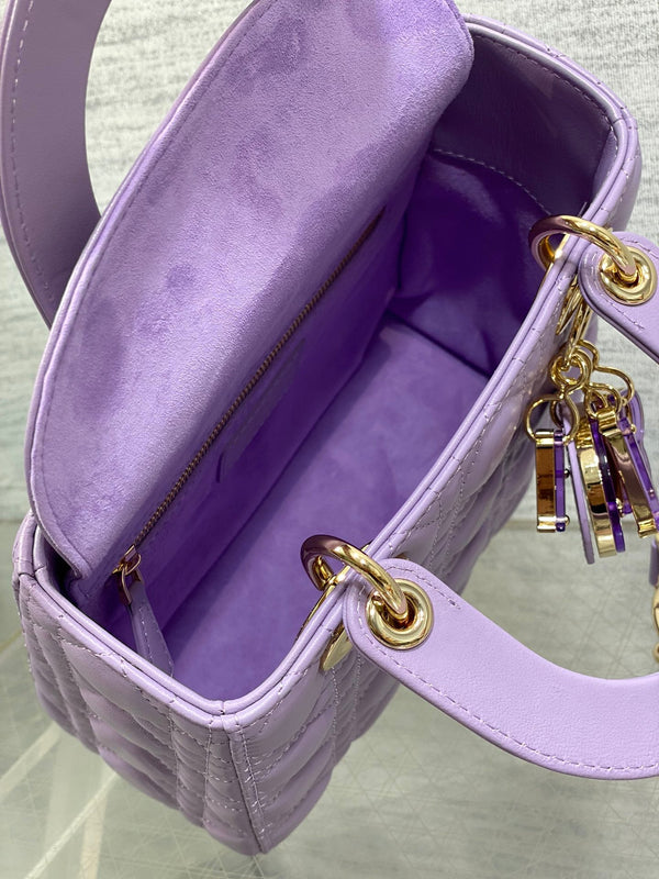 Lady Bag 20cm Violet Lambksin